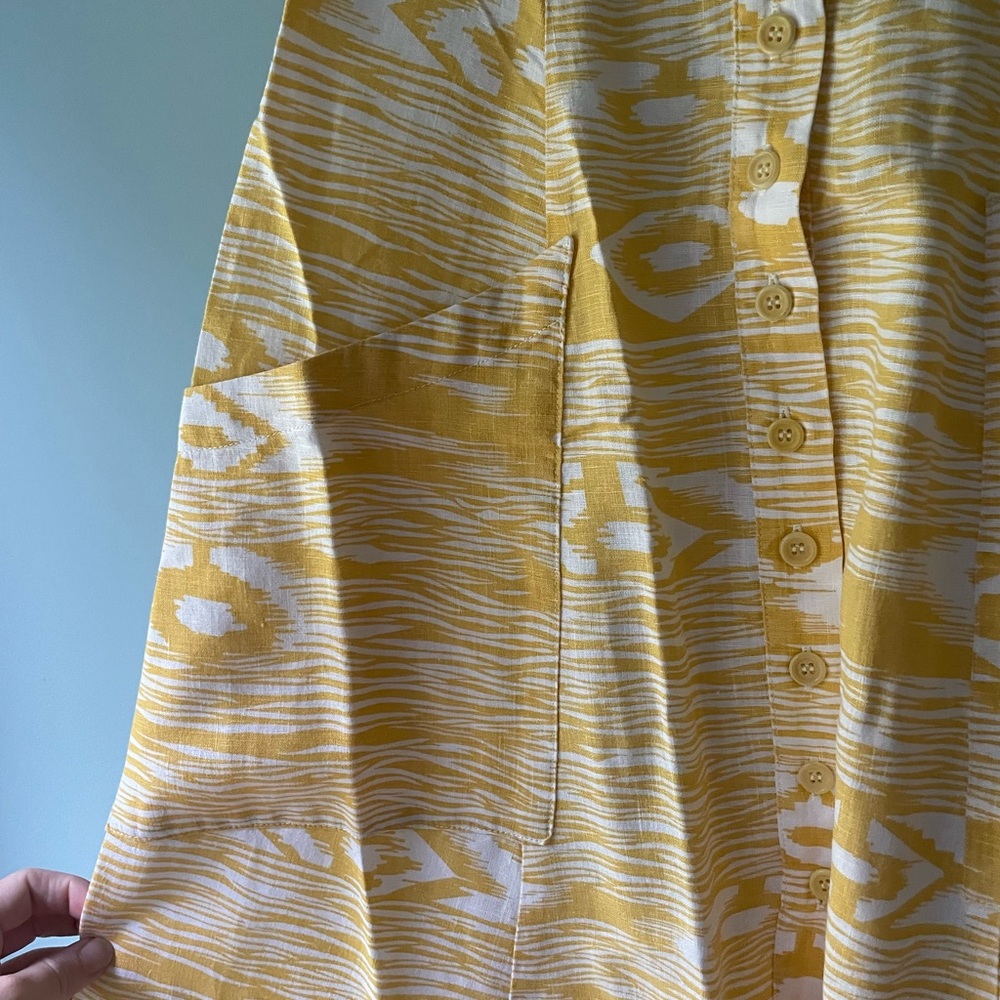 Reformation Canon Dress in Yellow Grain 0 - Picture 10 of 12